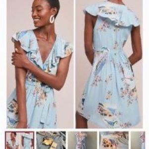 Maeve Vacation/spring/summer Wrap Dress By Anthropologie Size 6. Retail $158